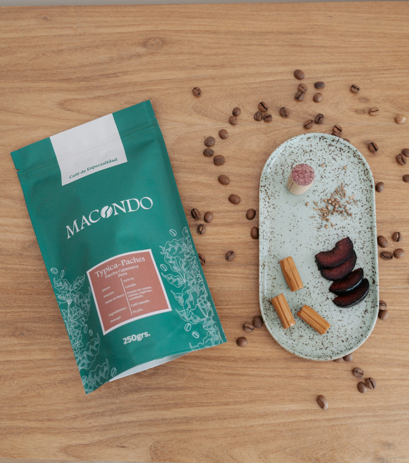 Cafe de especialidad varietal Typica Paches