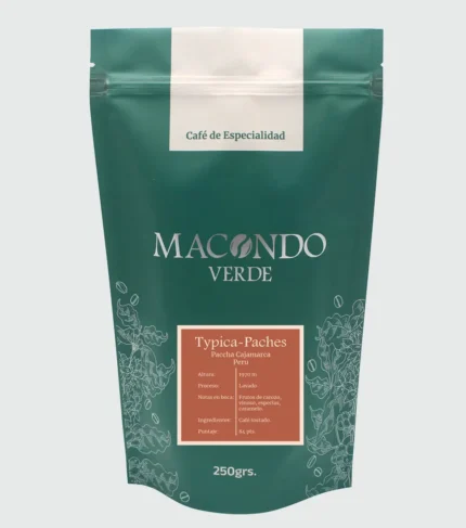 Cafe de especialidad varietal Typica Paches