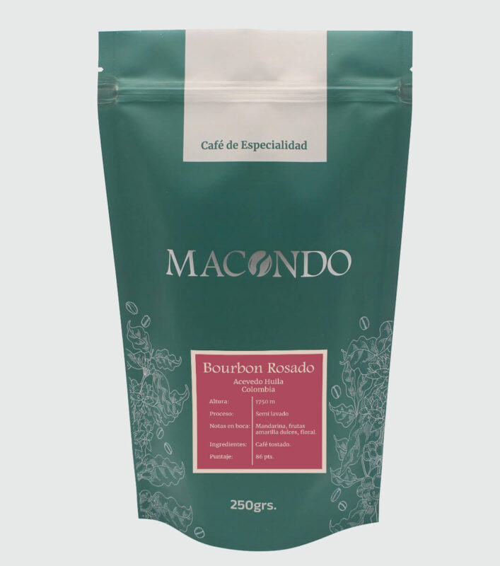 Café de especialidad varietal Bourbon Rosado